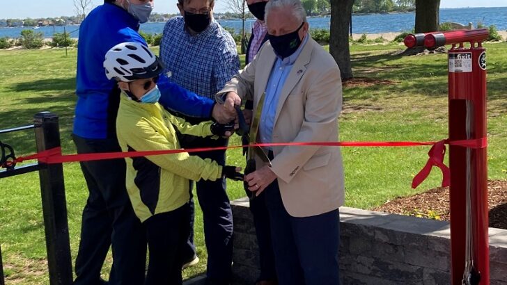 Norwalk Unveils Bike Repair Station at Calf Pasture Beach