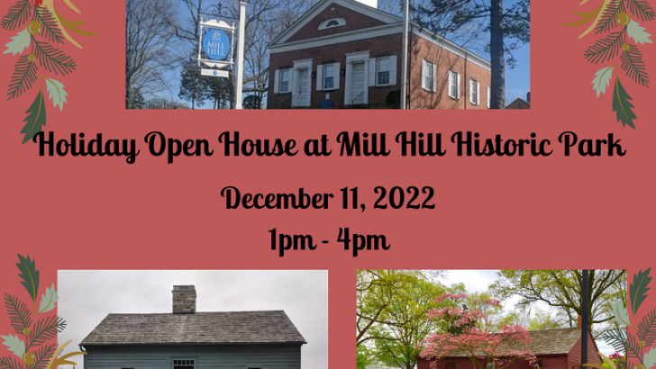 Holiday Open House at the Norwalk Historical Society’s Mill Hill Historic Park